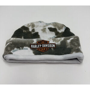 Harley Davidson Baby Hat Beanie Gray White Tie Dye Size 24M